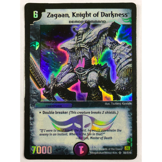 Dual Masters Zagaan, Knight of Darkness Foil S6/S10