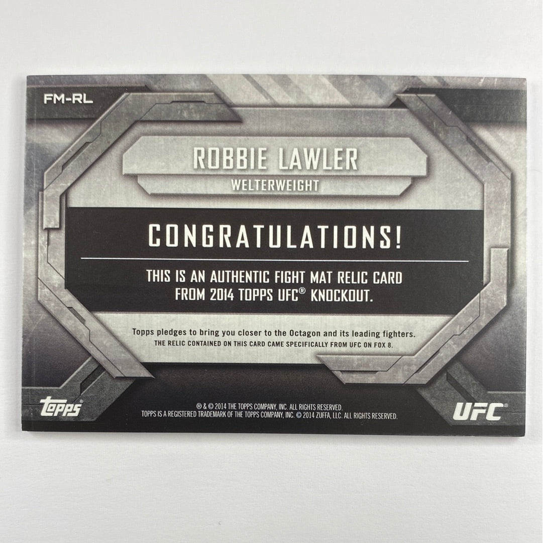 2014 Topps Knockout “Ruthless” Robbie Lawler Emerald Mat Relic /88 | Local Legends Cards & Collectibles