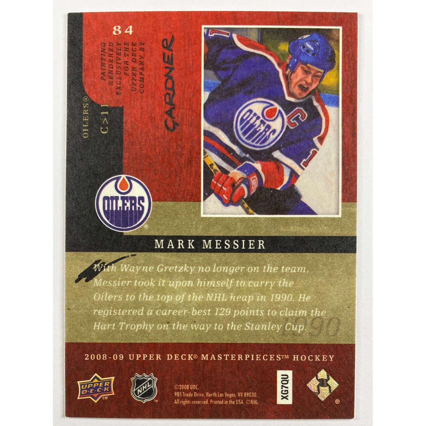 2008-09 Upper Deck Mark Messier Canvas | Local Legends Cards & Collectibles