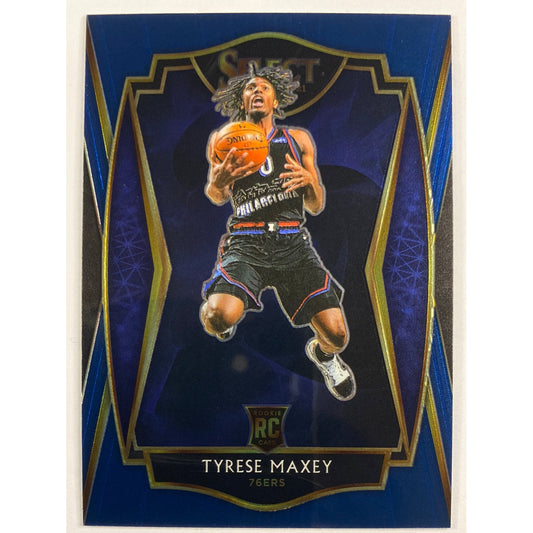 2020-21 Select Tyrese Maxey Premier Level Blue RC