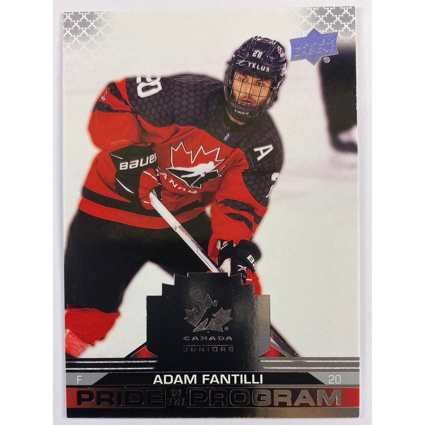 2022 Team Canada Juniors Adam Fantilli Pride of the Program | Local Legends Cards & Collectibles