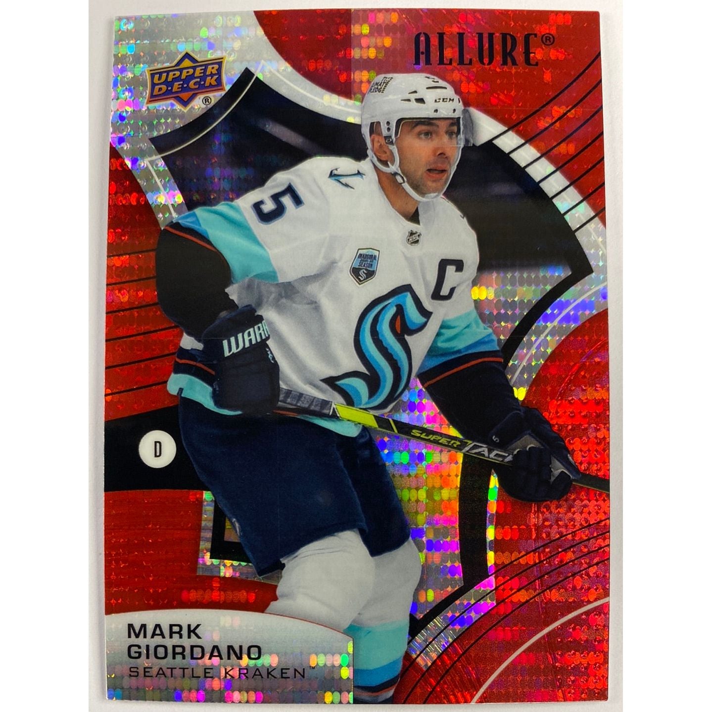 2021-22 Allure Mark Giordano Red Rainbow | Local Legends Cards & Collectibles
