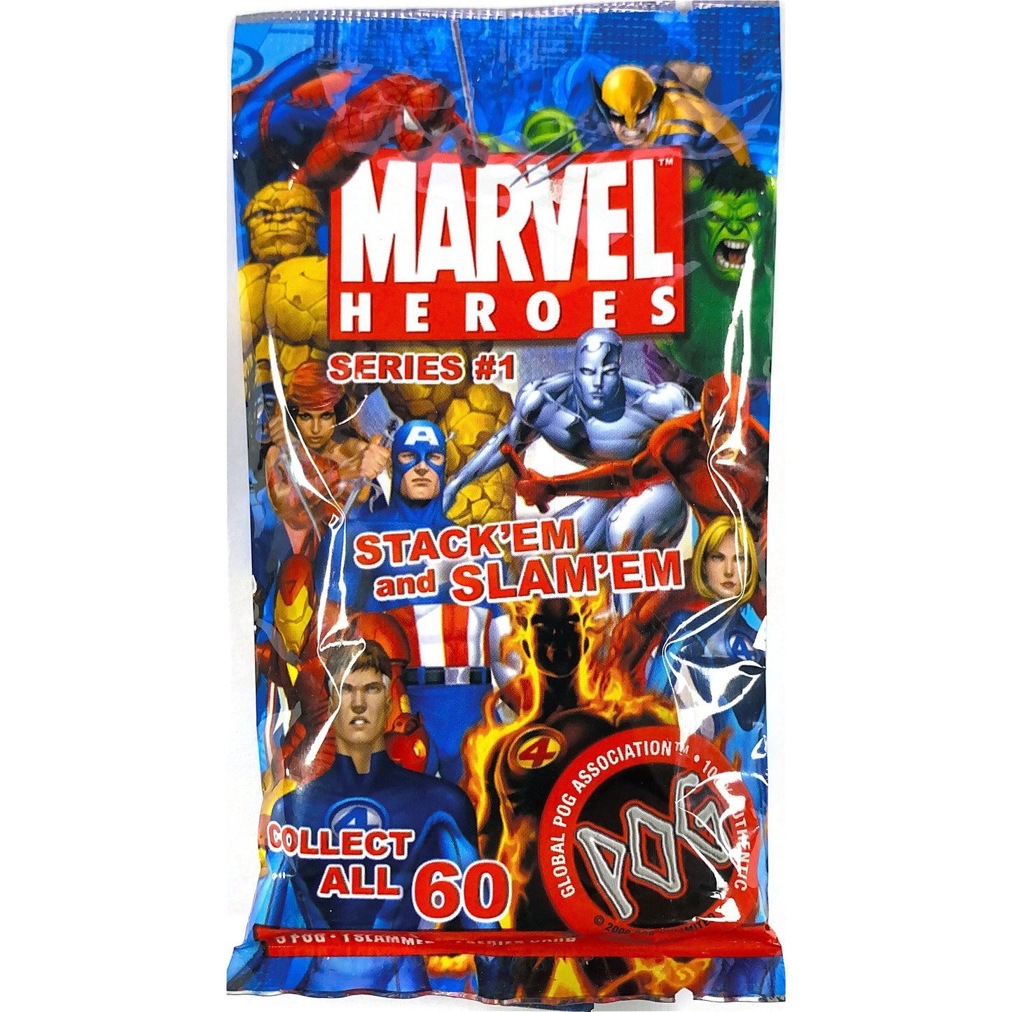 2006 Global Funrise POG Marvel Heroes Series 1 Stack ‘Em Slam ‘Em Pack | Local Legends Cards & Collectibles