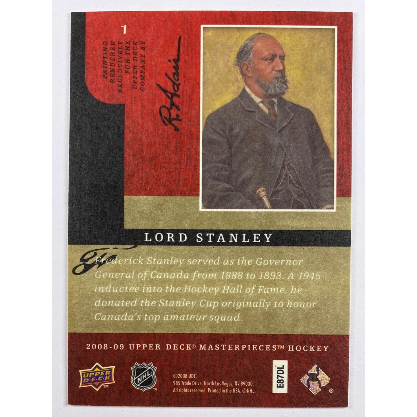 2008-09 Upper Deck Lord Stanley Canvas | Local Legends Cards & Collectibles