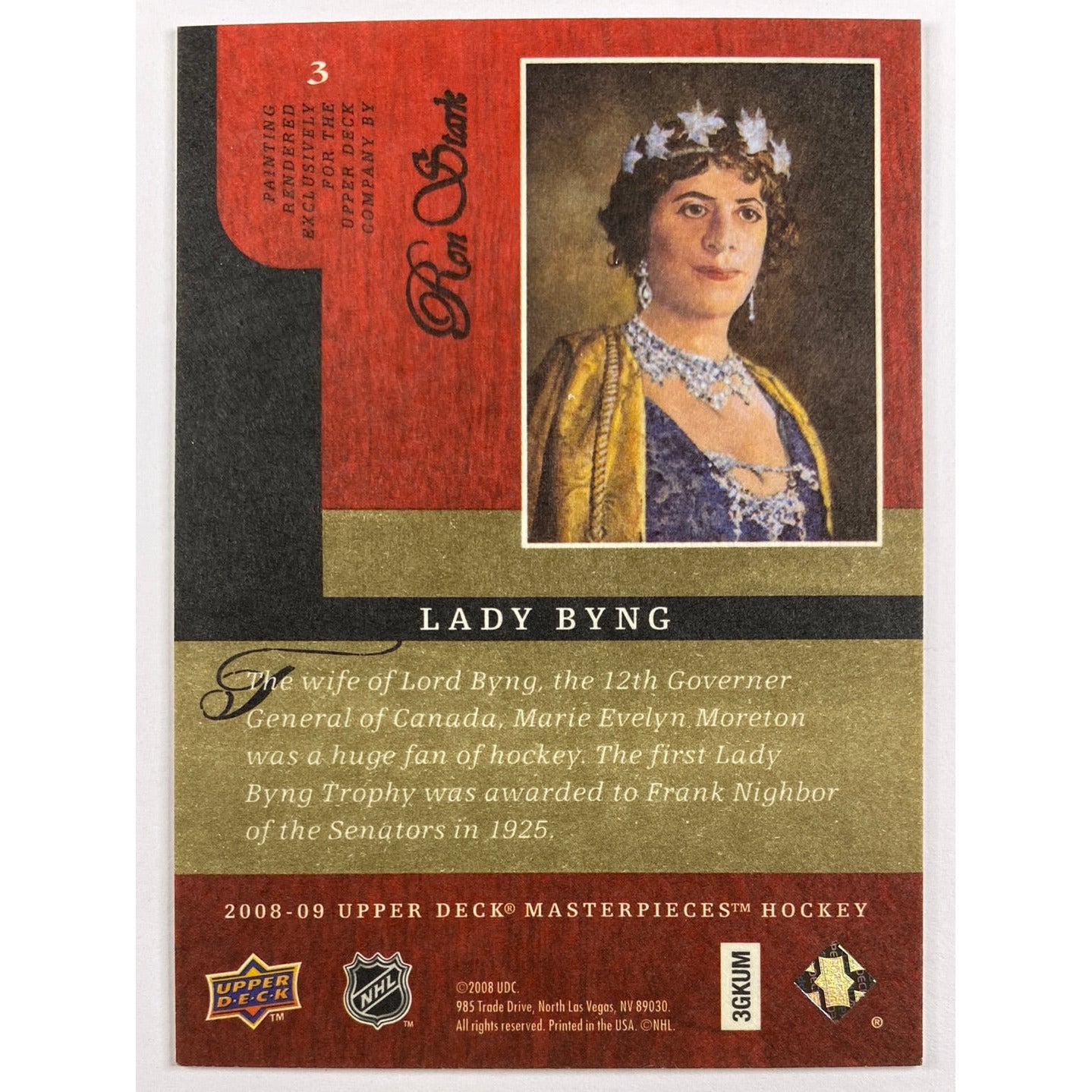 2008-09 Upper Deck Lady Byng Canvas | Local Legends Cards & Collectibles