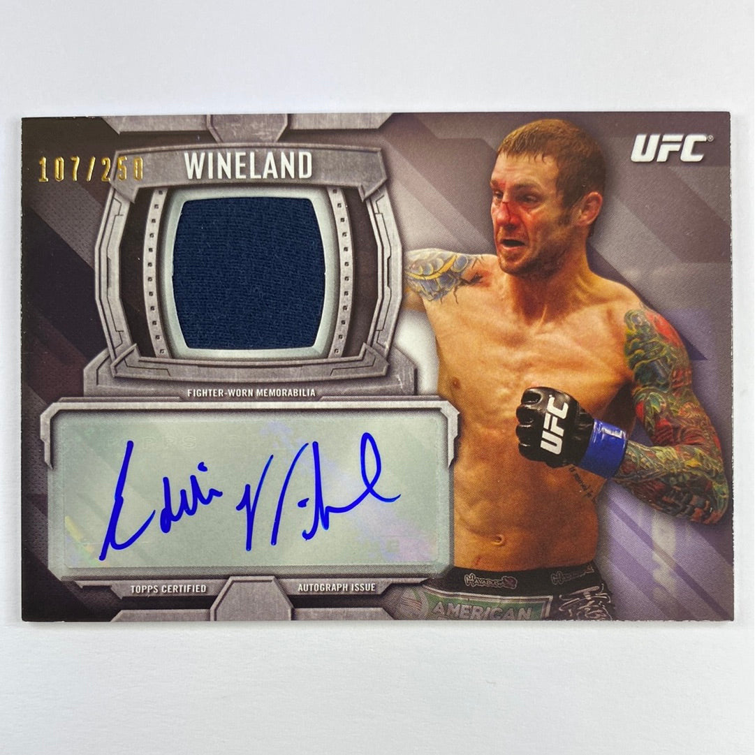2014 Topps Knockout Eddie Wineland Auto Relic /250