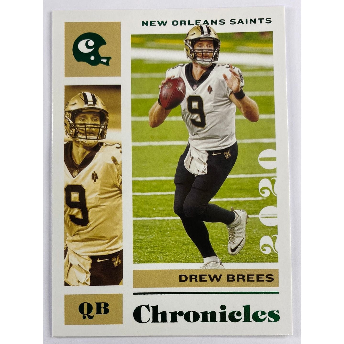 2020 Chronicles Drew Brees Green Foil