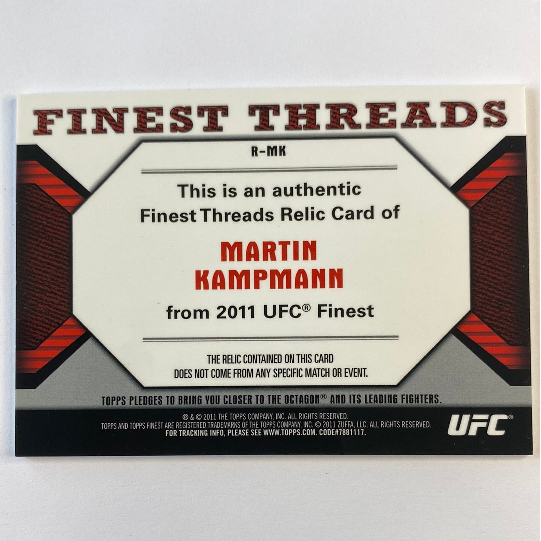 2011 Topps Finest Martín Kampmann Finest Threads | Local Legends Cards & Collectibles