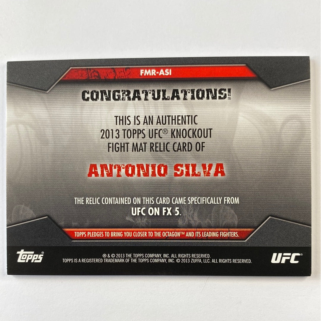 2013 Topps Knockout Antonio “Big Foot” Silva Mat Relic /188