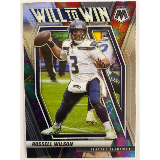 2021 Mosaic Russell Wilson Will To Win | Local Legends Cards & Collectibles