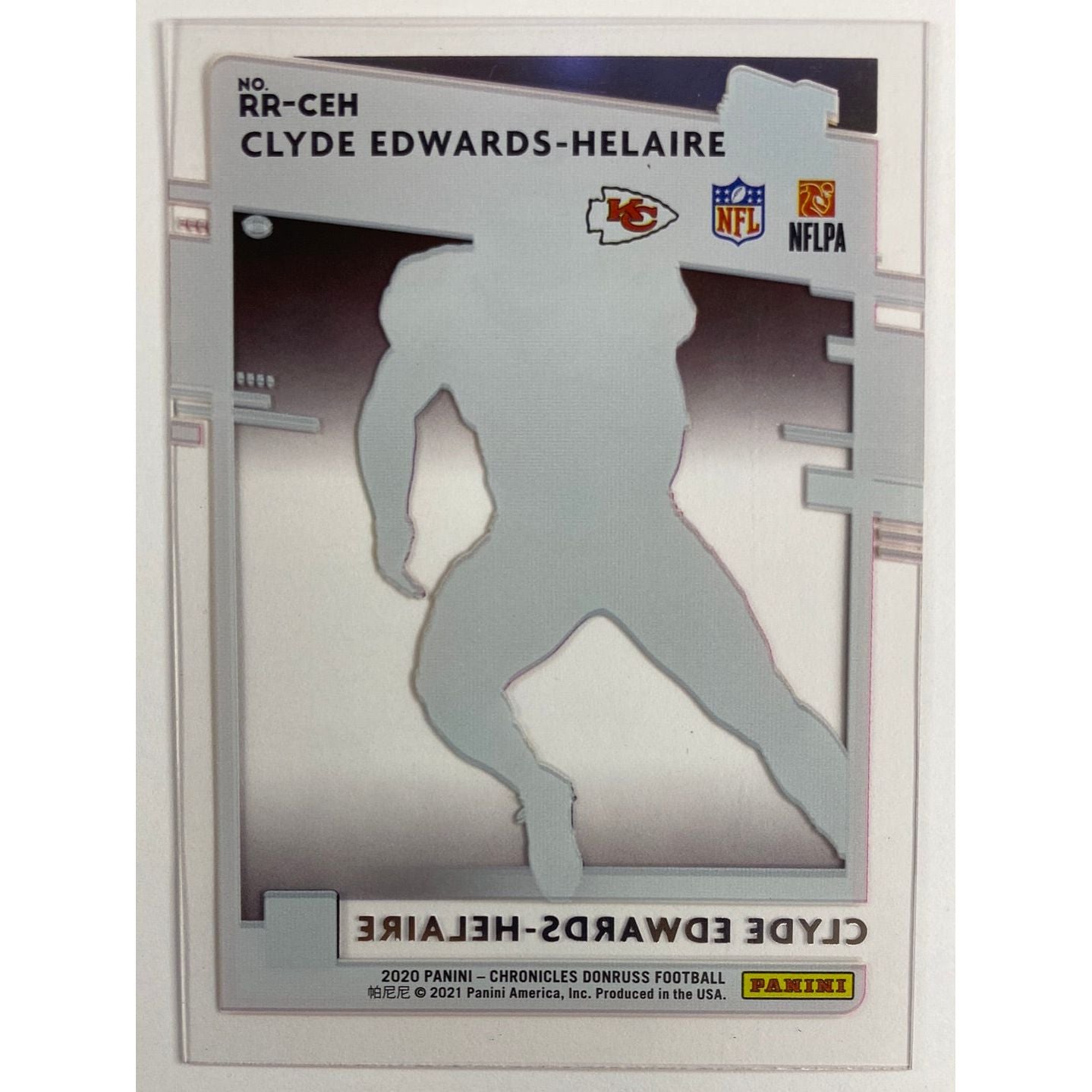 2020 Clearly Donruss Clyde Edwards-Helaire Rated Rookie