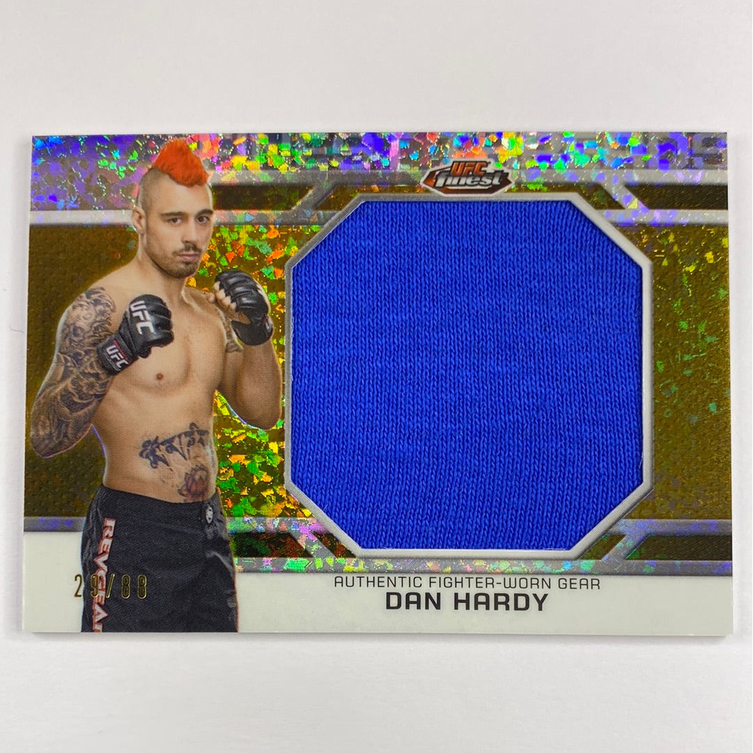 2013 Topps Finest Dan Hardy X-Fractor Jumbo Relic /88