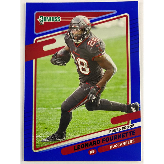 2021 Donruss Leonard Fournette Blue Press Proof | Local Legends Cards & Collectibles