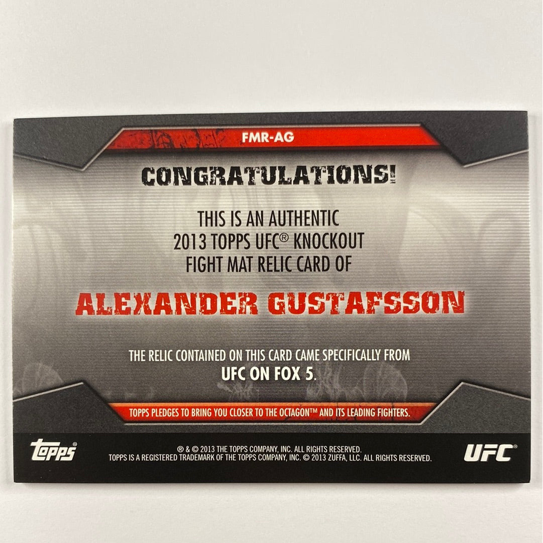 2013 Topps Knockout Alexander Gustafsson Mat Relic /188 | Local Legends Cards & Collectibles