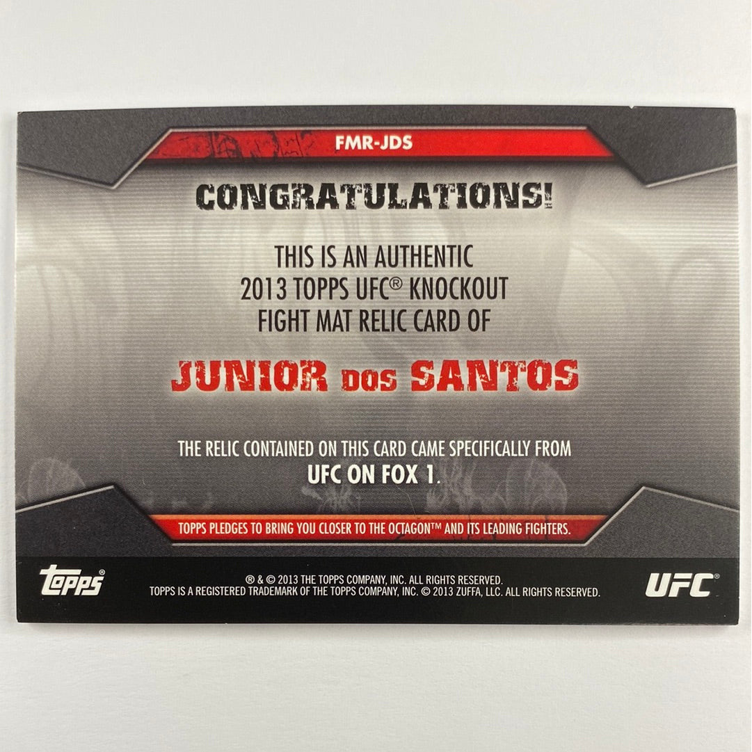 2013 Topps Knockout Junior Dos Santos Mat Relic /188
