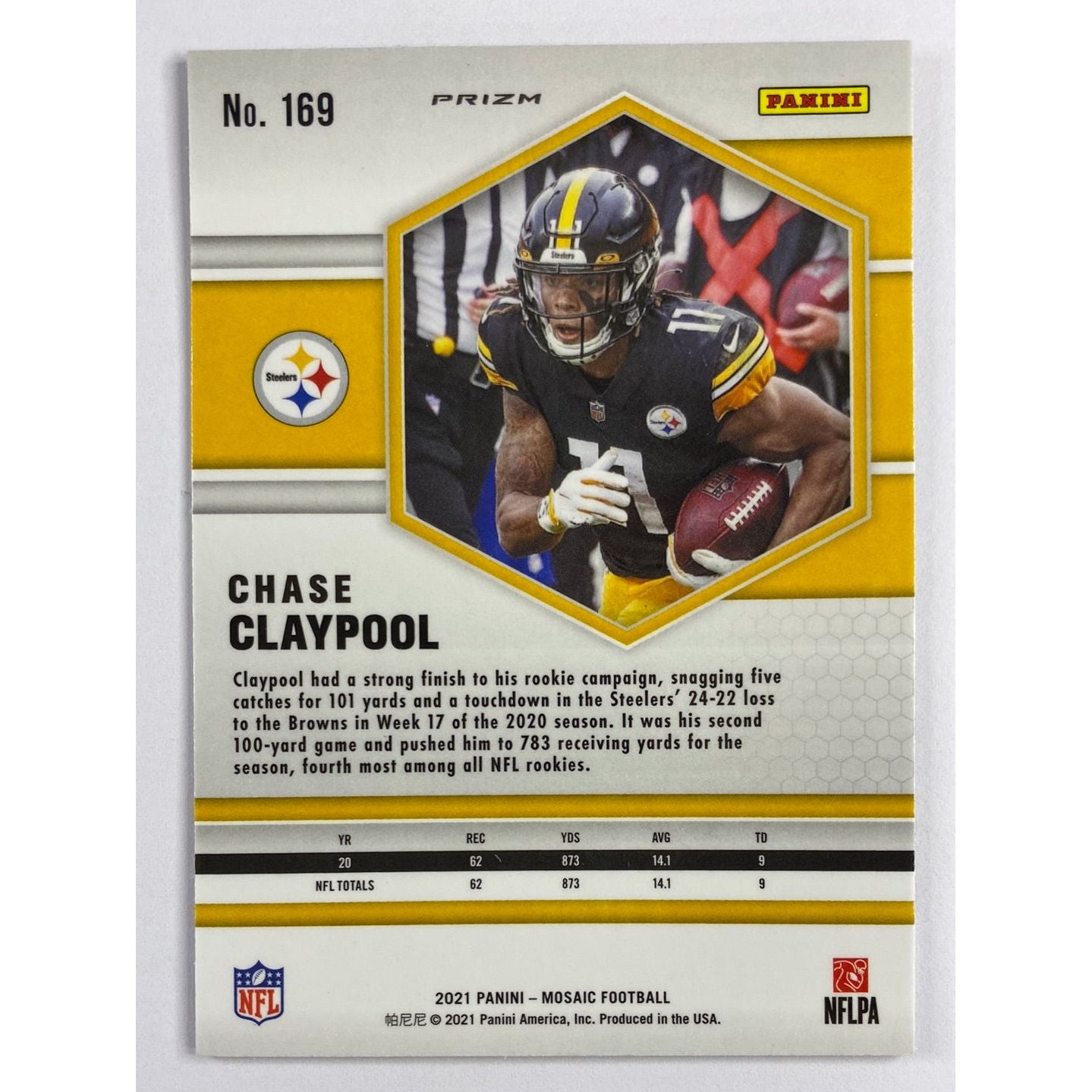 2021 Mosaic Chase Claypool Green Mosaic Prizm | Local Legends Cards & Collectibles