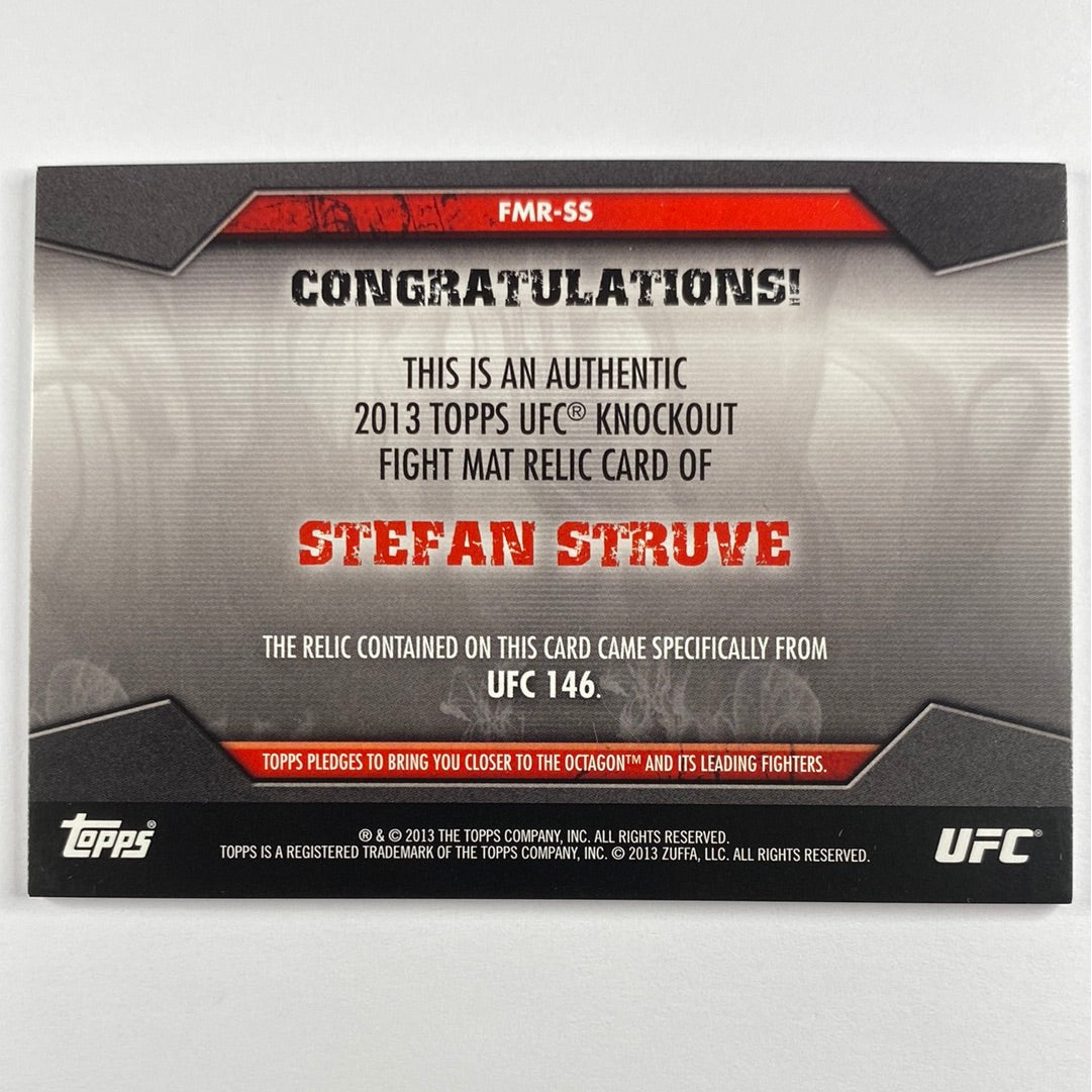 2013 Topps Knockout Stefan Struve Mat Relic /188