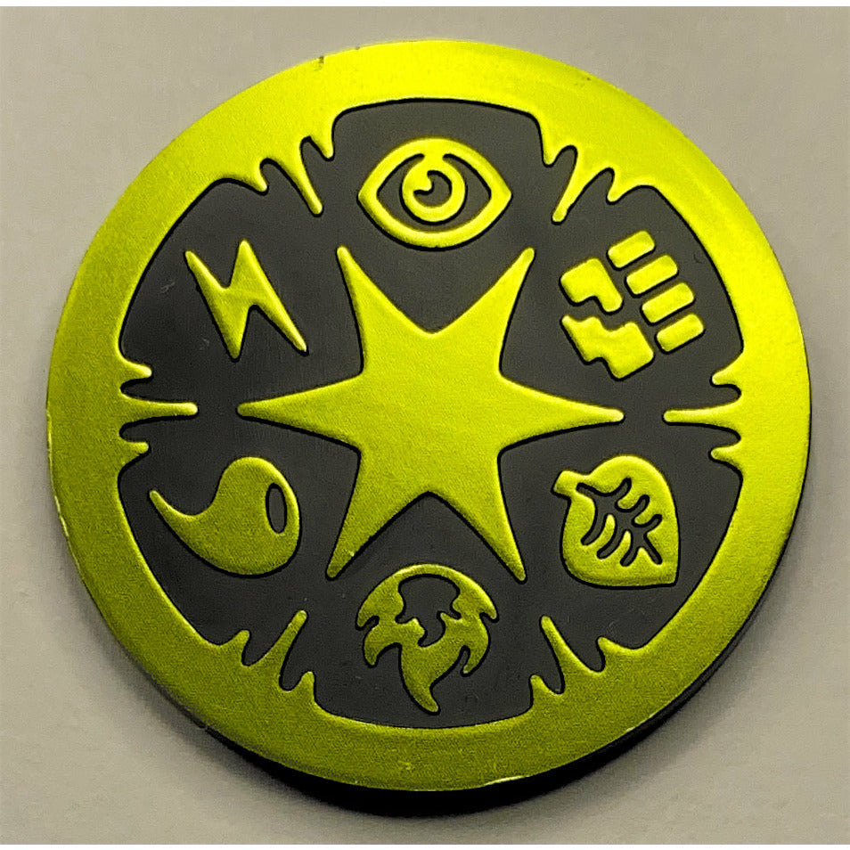 2005 Quick Construction Pack Green Grass Energy Star Coin Lime Green Non Holofoil Coin | Local Legends Cards & Collectibles