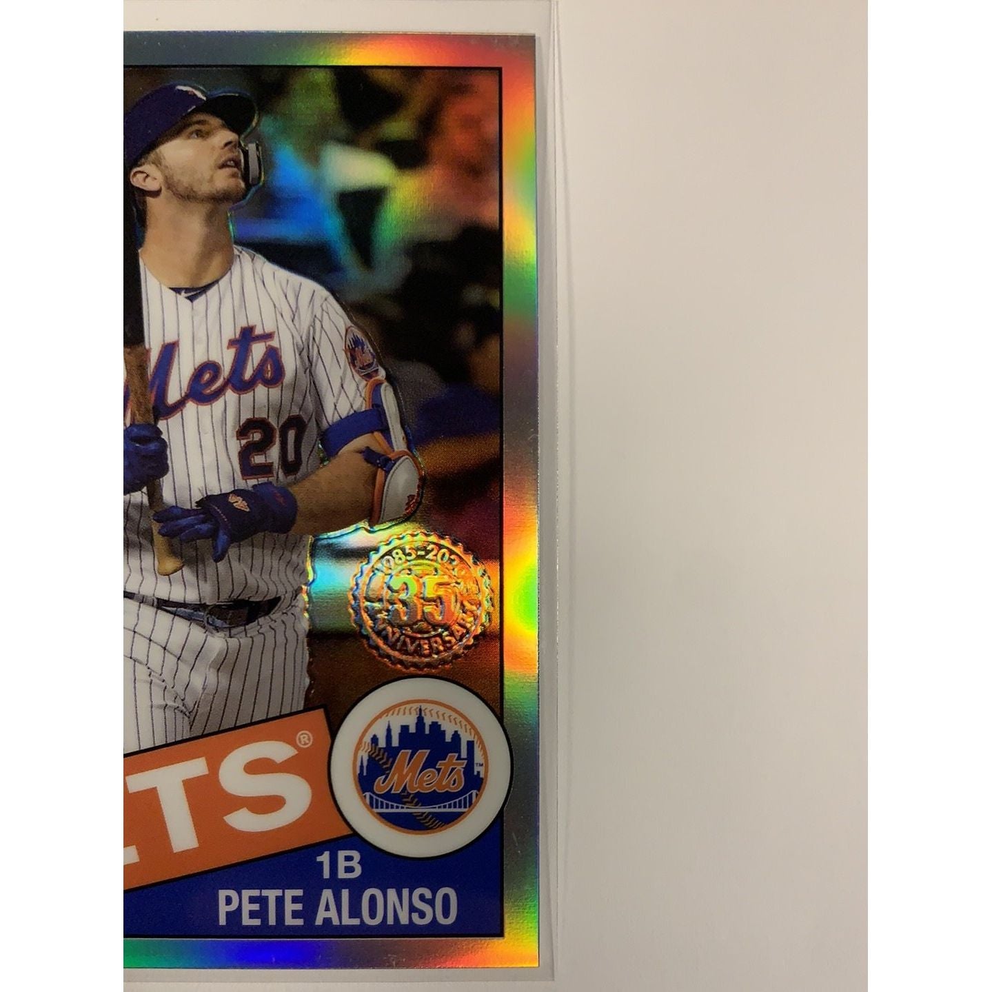 2020 Topps 35th Anniversary Pete Alonso Chrome Refractor Local Legends Cards & Collectibles