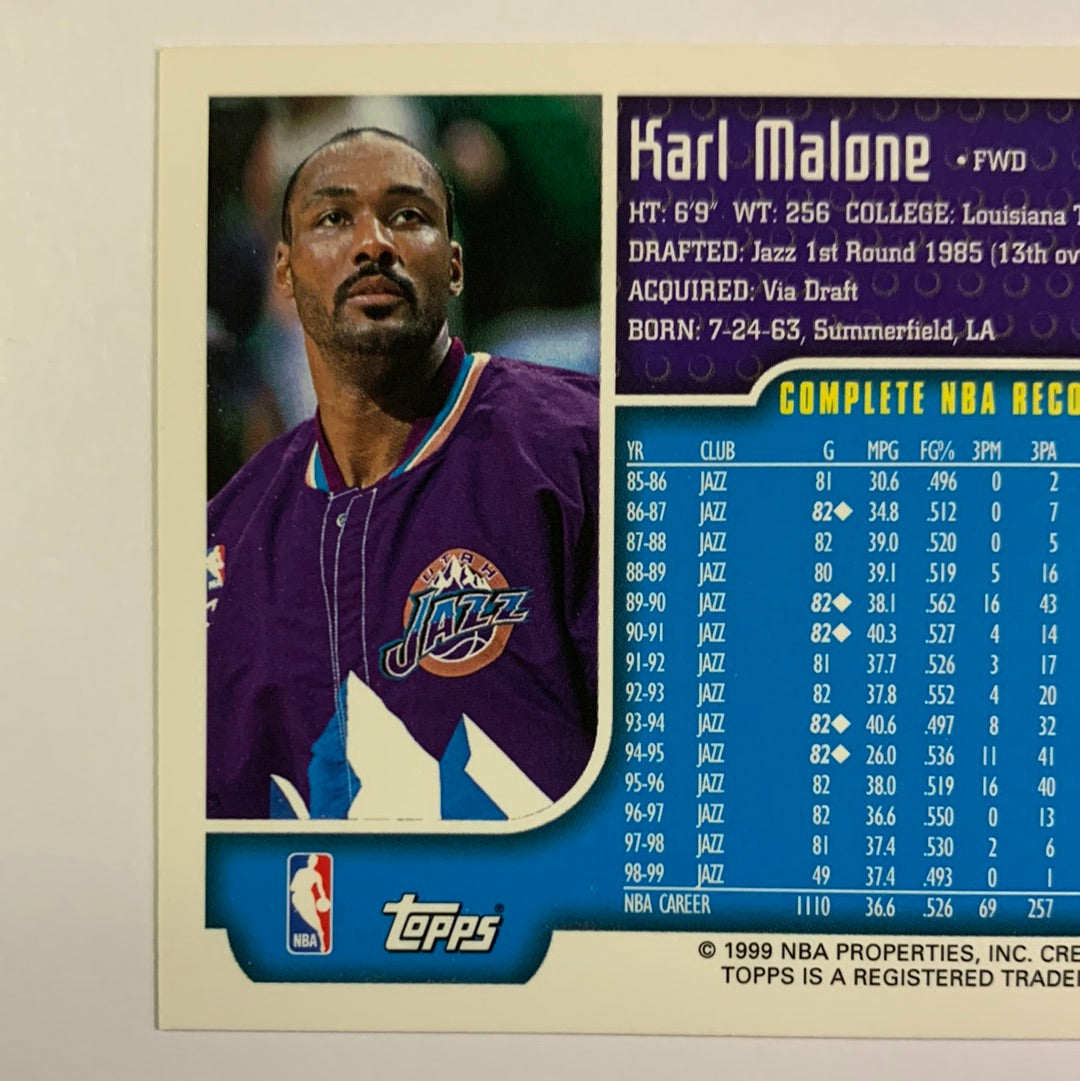 1999-00 Topps Karl Malone | Local Legends Cards & Collectibles