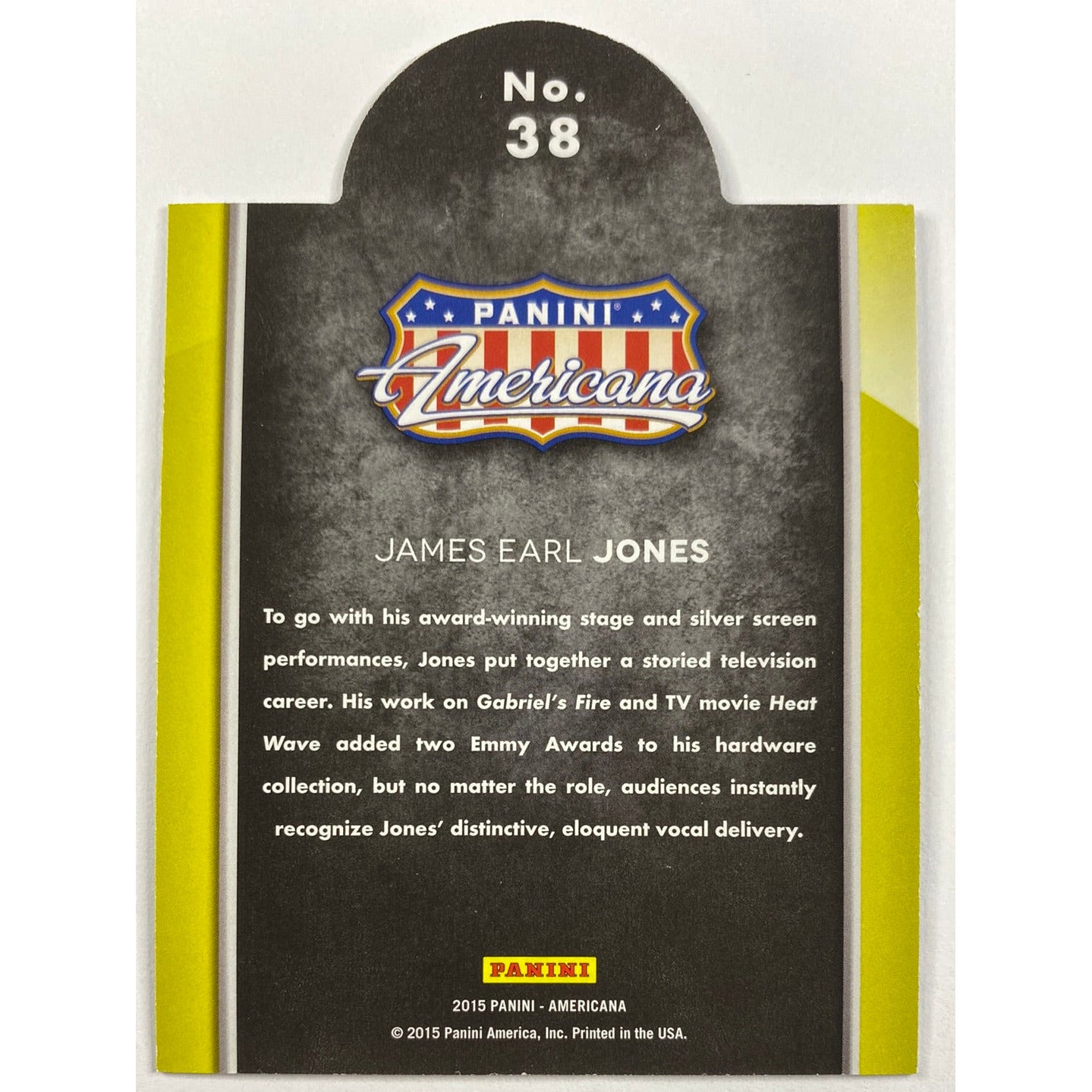 2015 Americana James Earl Jones On The Tube Die Cut Holo