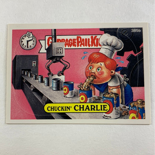 1987 Topps Garbage Pail Kids Chuckin’ Charlie Die Cut