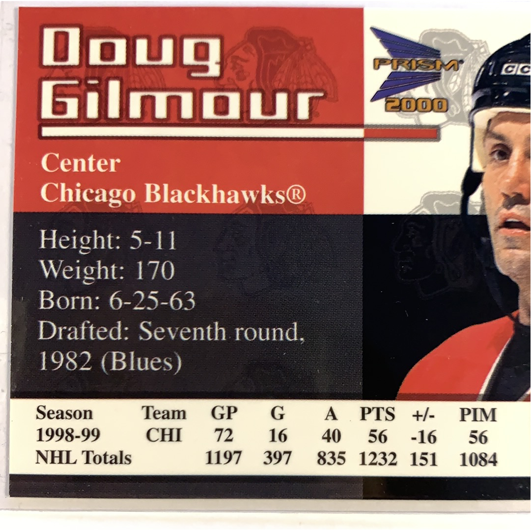 1999-00 Pacific Doug Gilmour Silver Mirror Holo /160 | Local Legends Cards & Collectibles