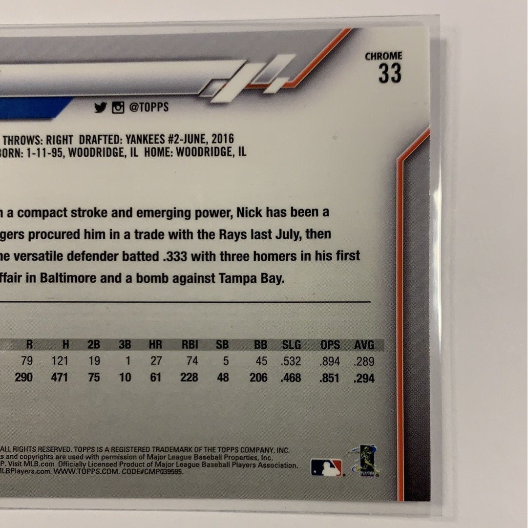 2020 Topps Chrome Nick Solak RC | Local Legends Cards & Collectibles