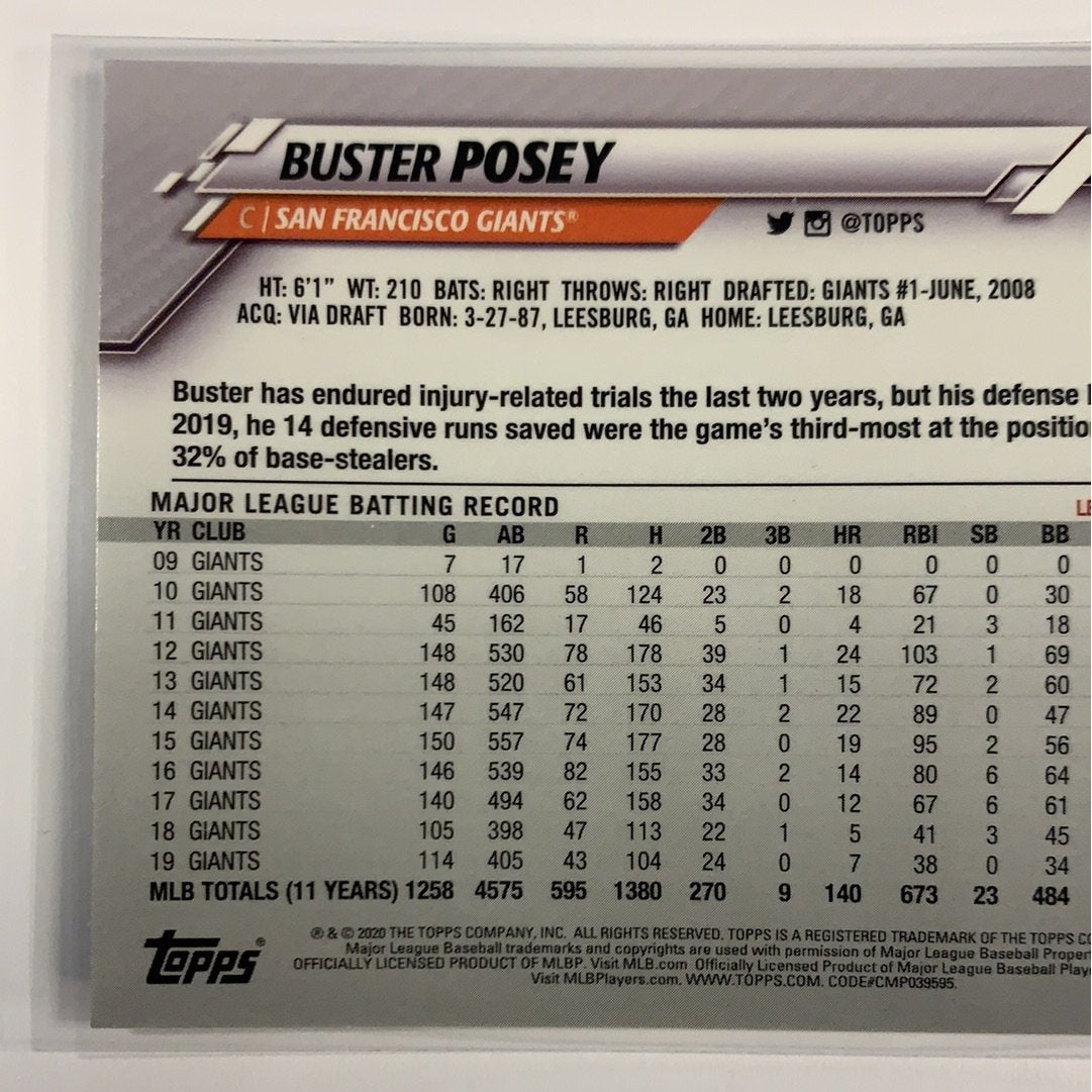 2020 Topps Chrome Buster Posey Sepia Refractor | Local Legends Cards & Collectibles