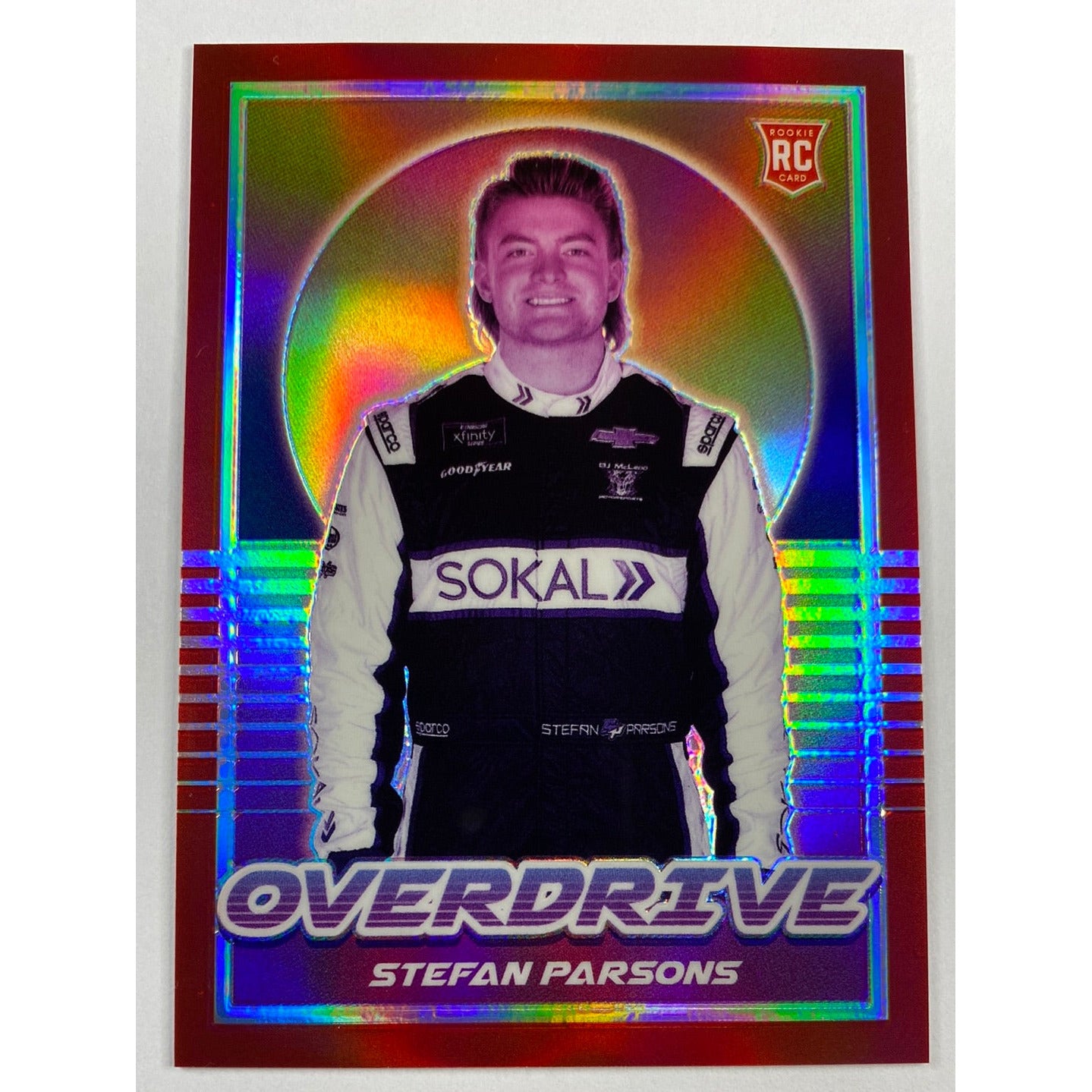 2022 Chronicles Overdrive Stefan Parsons Red Holo Prizm RC /99