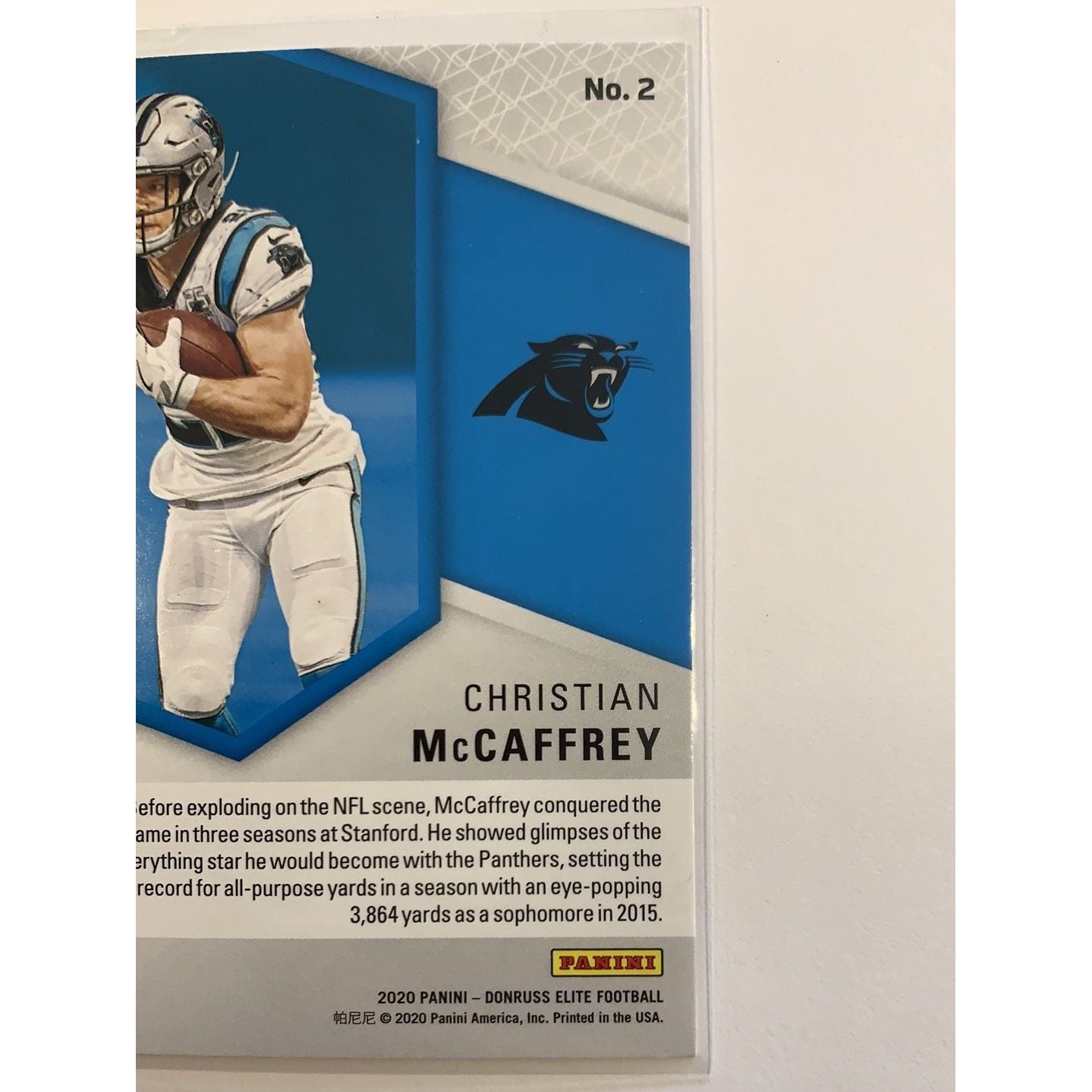 2020 Donruss Elite Christian McCaffrey Spellbound “C” Pink Parallel Local Legends Cards & Collectibles