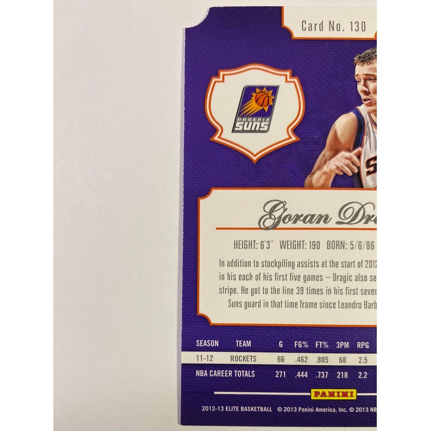 2012-13 Elite Goran Dragic Aspirations Blue /99 | Local Legends Cards & Collectibles