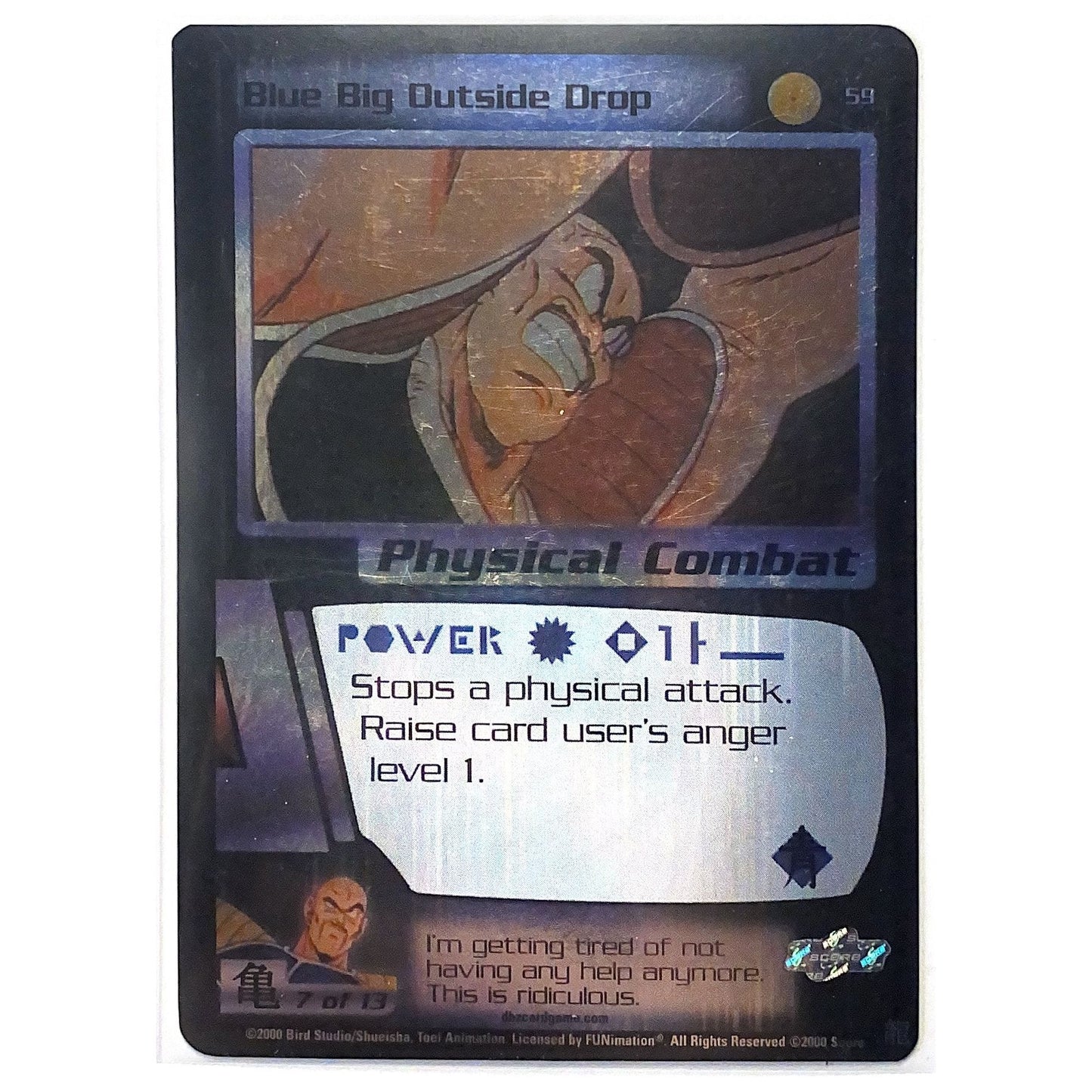 2000 Score Dragon Ball Z Blue Big Outside Drop Holo Foil #59 Local Legends Cards & Collectibles