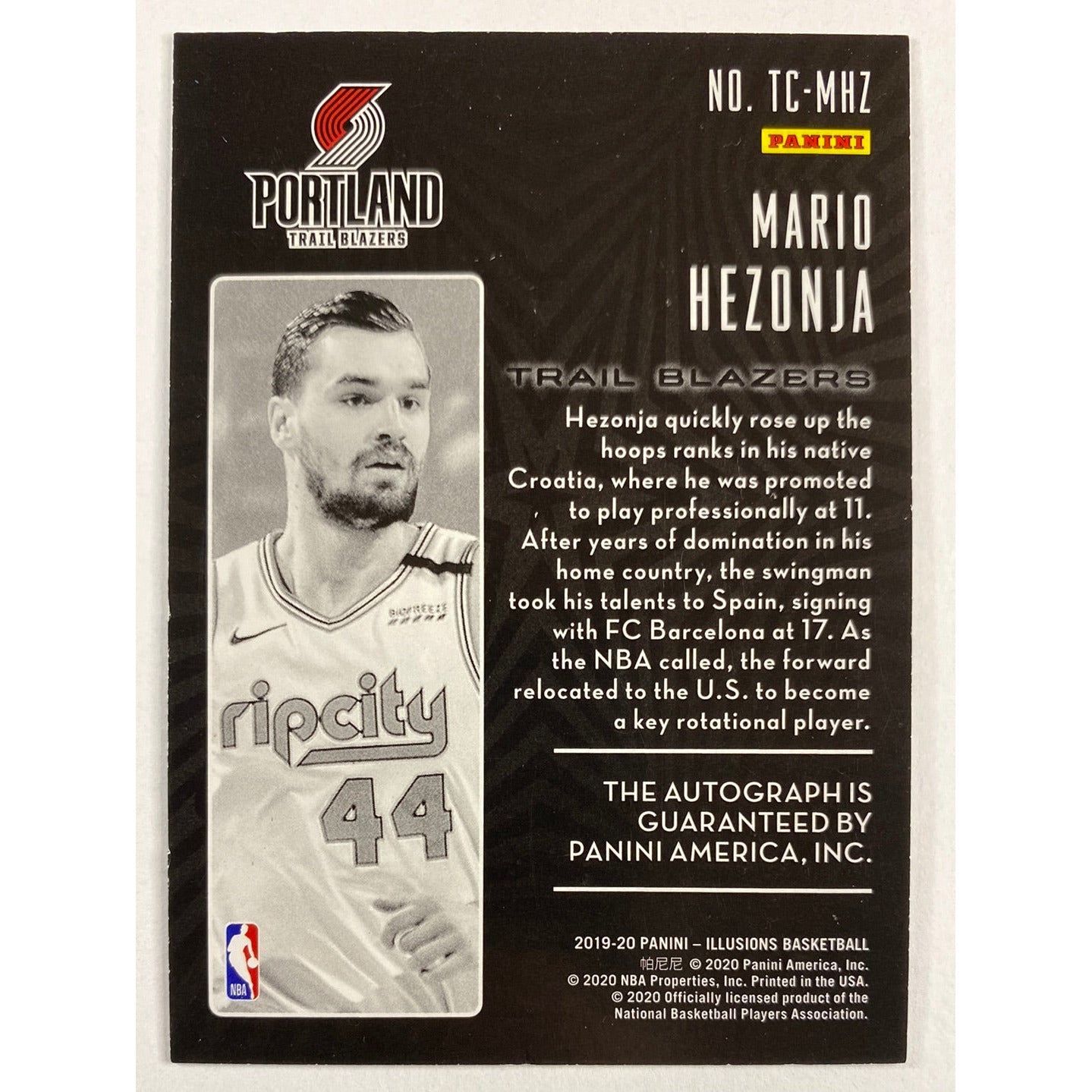 2019-20 Illusions Mario Hezonja Trophy Collection | Local Legends Cards & Collectibles