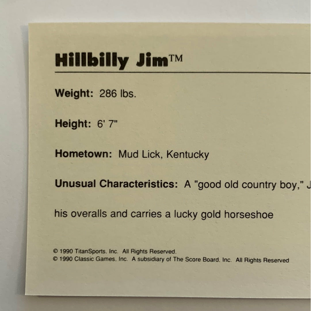 1990 Classic WWF Hillbilly Jim | Local Legends Cards & Collectibles