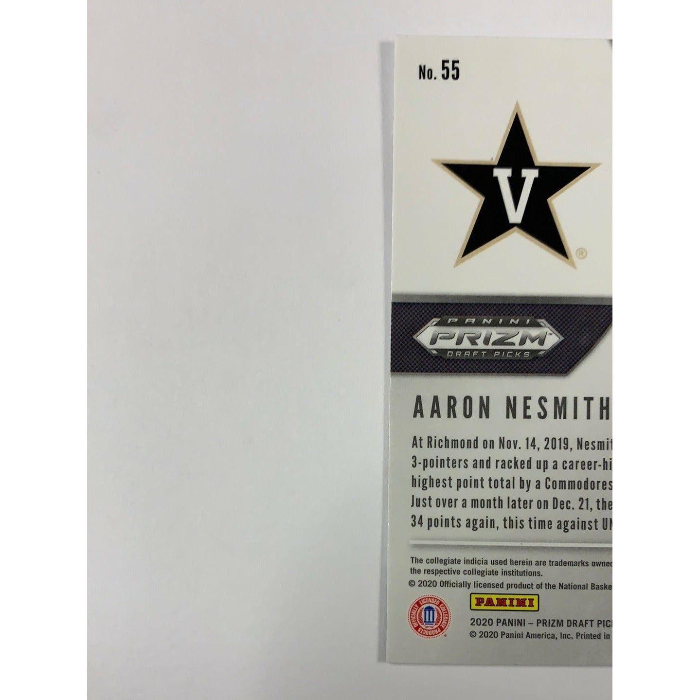 2020 Prizm Draft Picks Aaron Nesmith Silver Prizm RC | Local Legends Cards & Collectibles