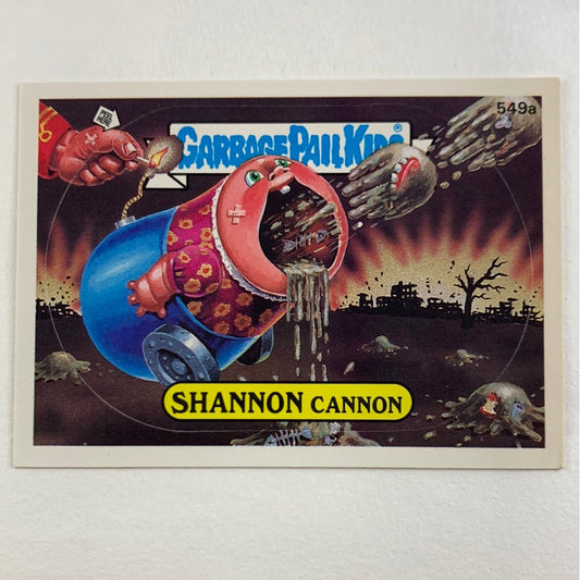 1988 Topps Garbage Pail Kids Shannon Cannon Die Cut
