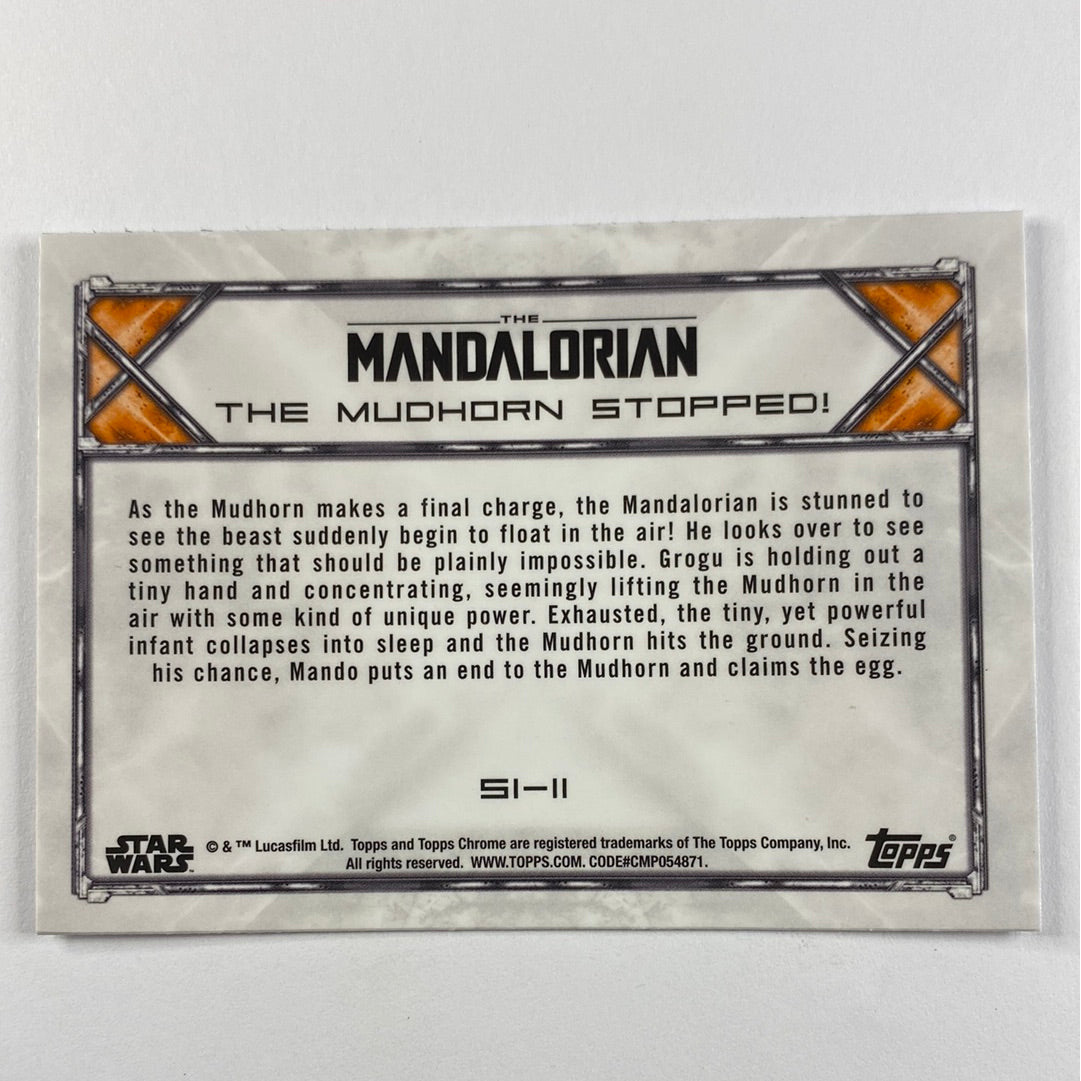 Topps Chrome The Mandalorian The Mudhorn Stopped Refractor | Local Legends Cards & Collectibles
