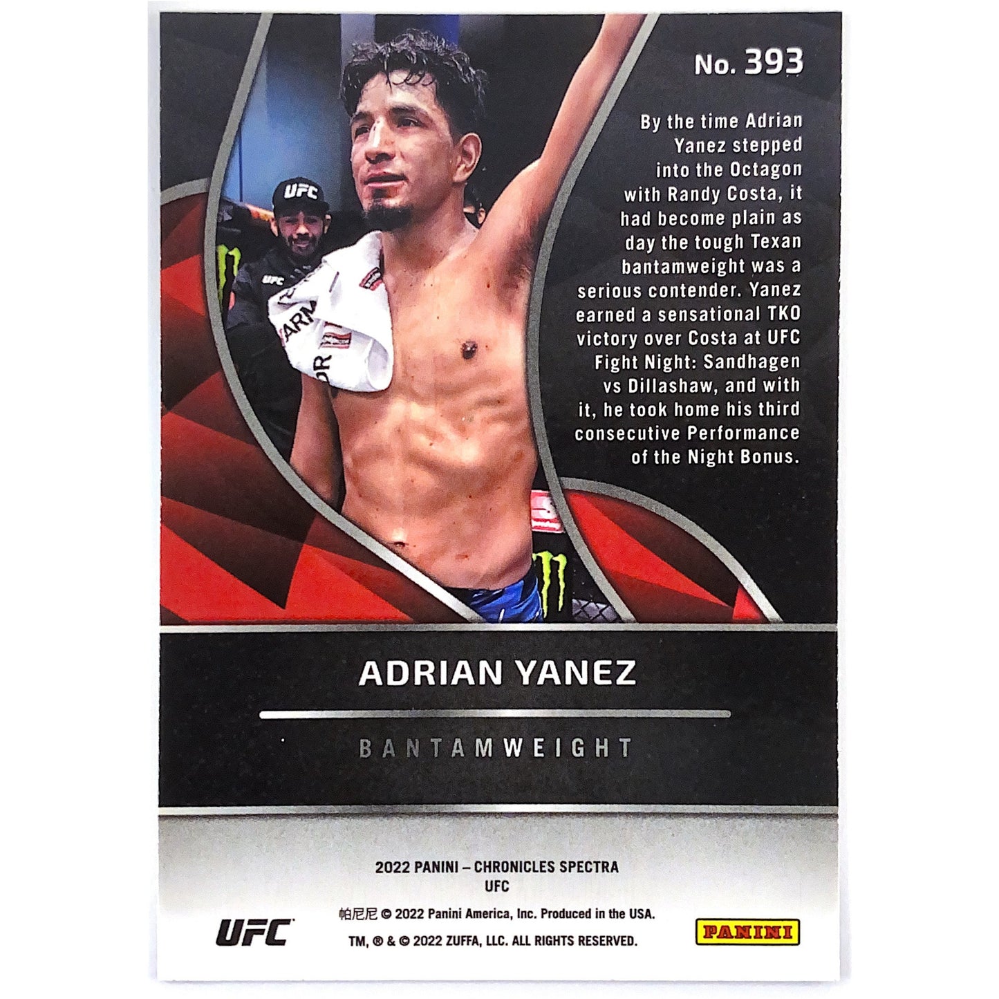 2022 Chronicles Spectra Adrian Yanez RC
