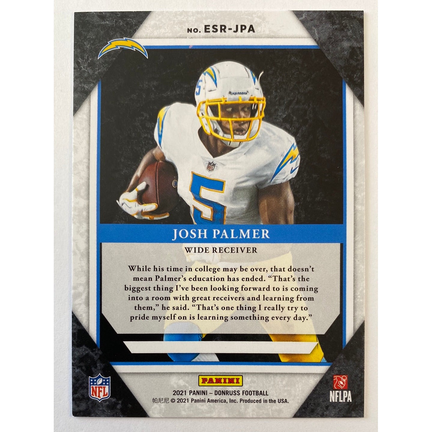 2021 Donruss Josh Palmer Elite Series | Local Legends Cards & Collectibles