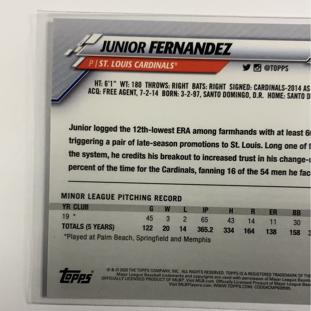 2020 Topps Chrome Junior Fernandez RC Local Legends Cards & Collectibles