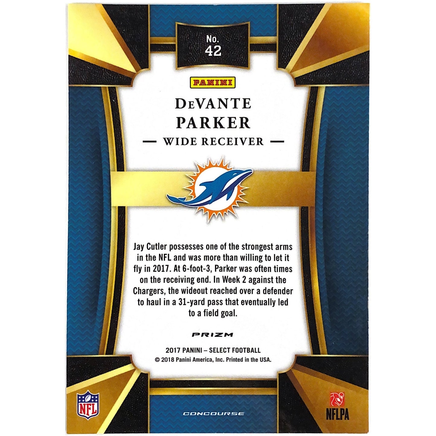 2017 Select Devante Parker Concourse Level Holo Prizm | Local Legends Cards & Collectibles