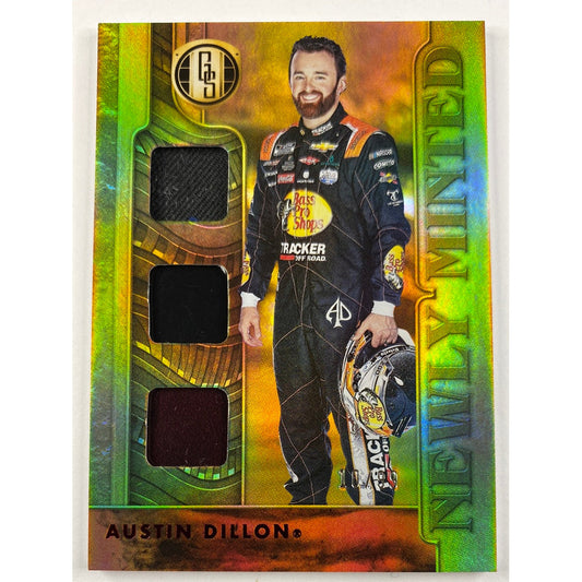 2022 Chronicles Gold Standard Austin Dillon Newly Minted Triple Race Worn/Used Patch
