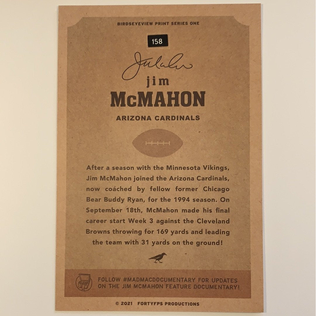 2021 Forty FPS BirdsEyeView Print /500 Jim McMahon 9 Card Set With Box Local Legends Cards & Collectibles