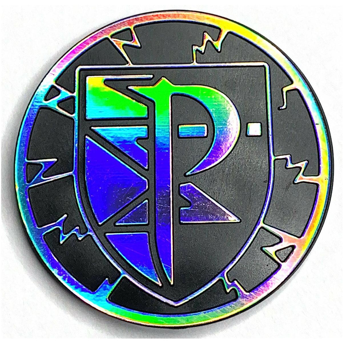 2013 Plasma Shadow Theme Deck Team Plasma Emblem Rainbow Mirror Holofoil Coin | Local Legends Cards & Collectibles
