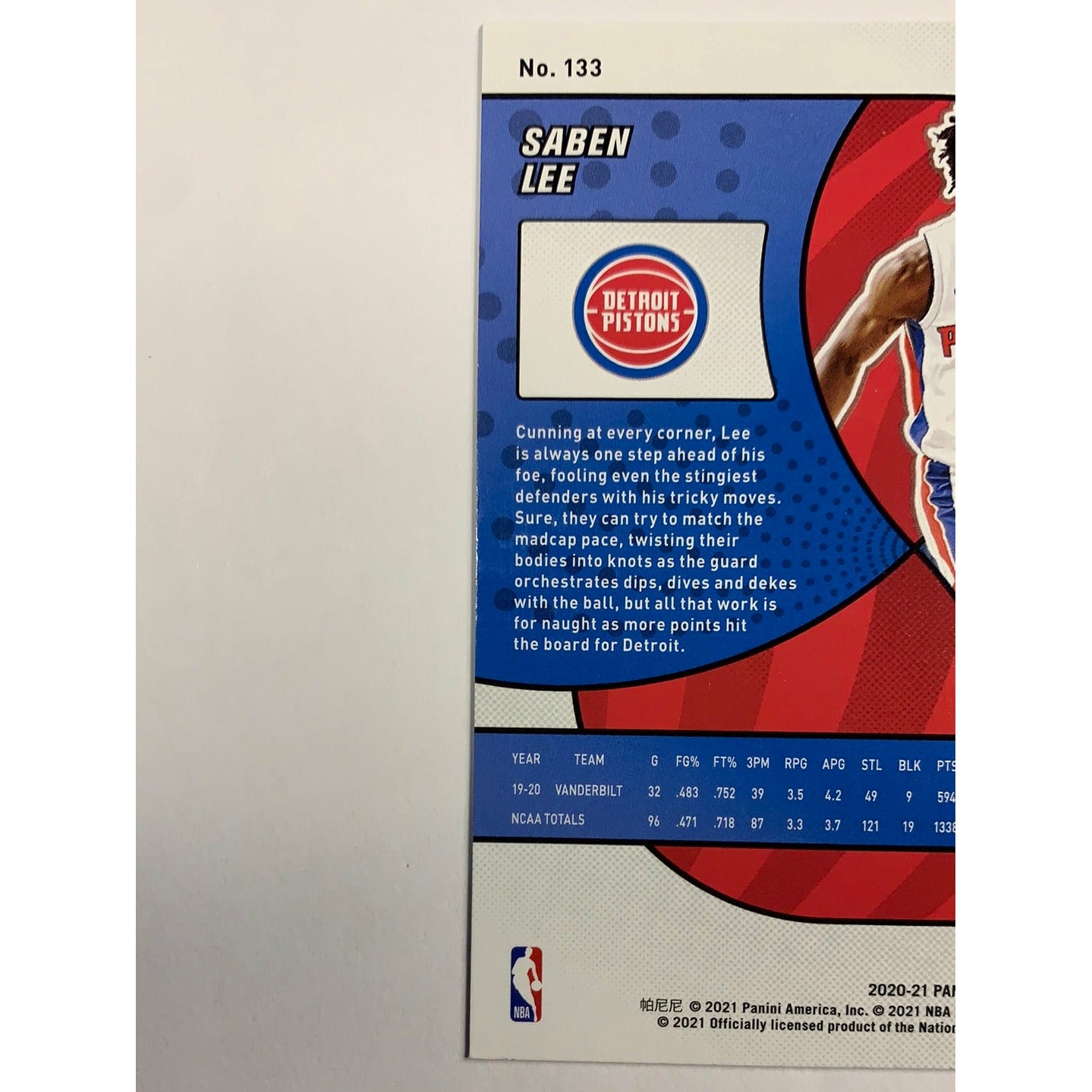 2020-21 Revolution Saben Lee RC | Local Legends Cards & Collectibles