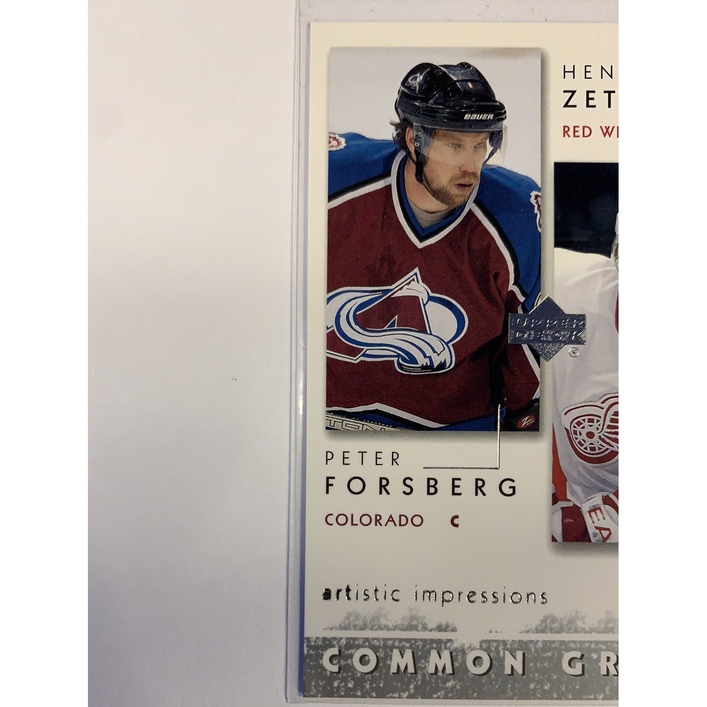 2003 Upper Deck Peter Forsberg Henrik Zetterberg Artistic Impressions Local Legends Cards & Collectibles