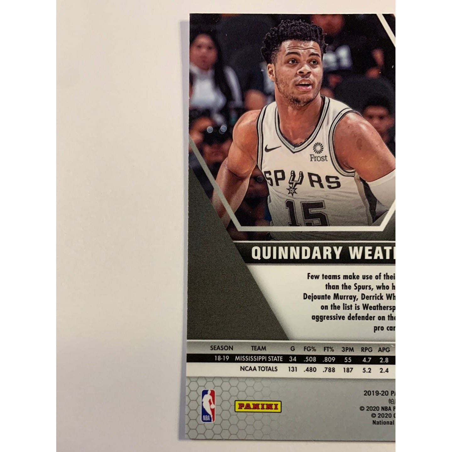 2019-20 Mosaic Quinndary Weatherspoon RC