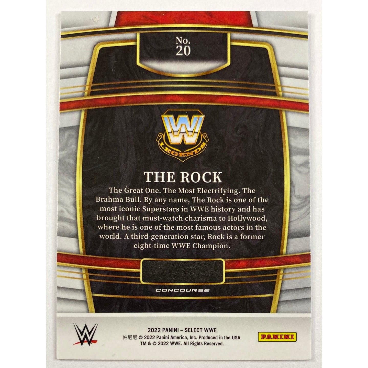 2022 Select The Rock Concourse Level | Local Legends Cards & Collectibles