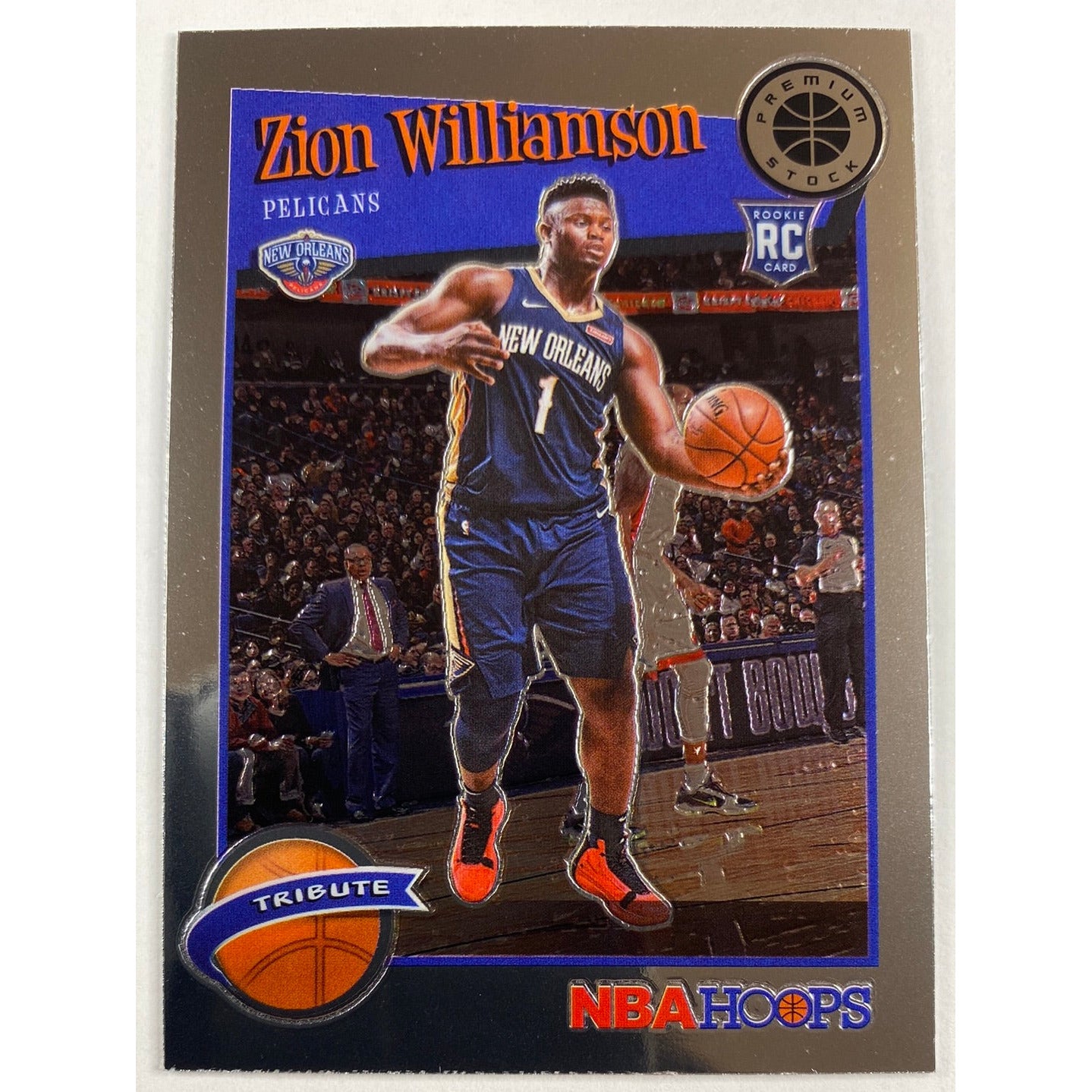 2019-20 Hoops Premium Stock Zion Williamson Tribute RC